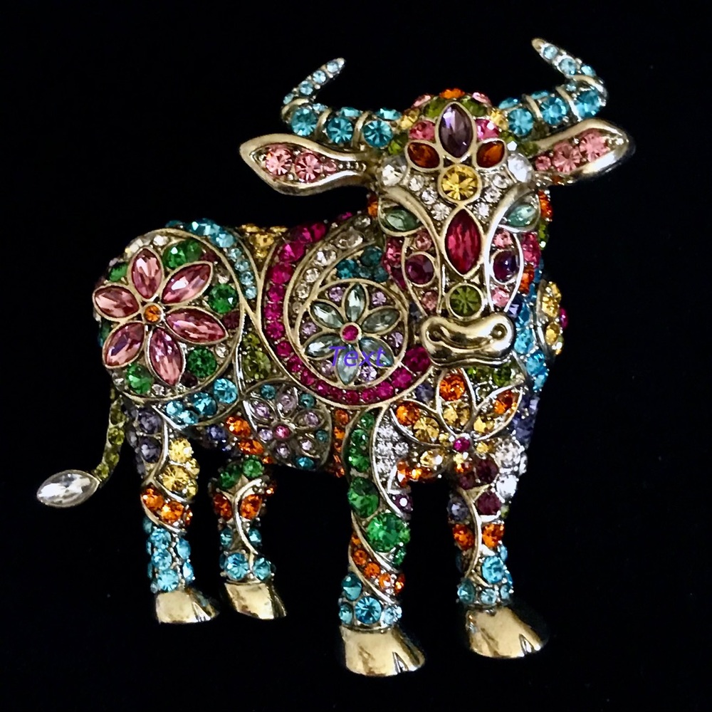 SOLD Heidi Daus Year of the Ox Pin Chinese Zodiac